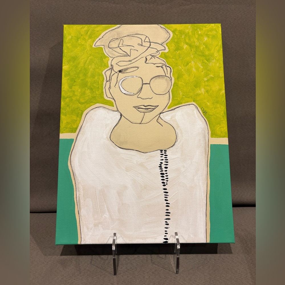 Lindsey Shaw Original Art Painting “Simple” Momlife Portrait 16x12 Canvas
